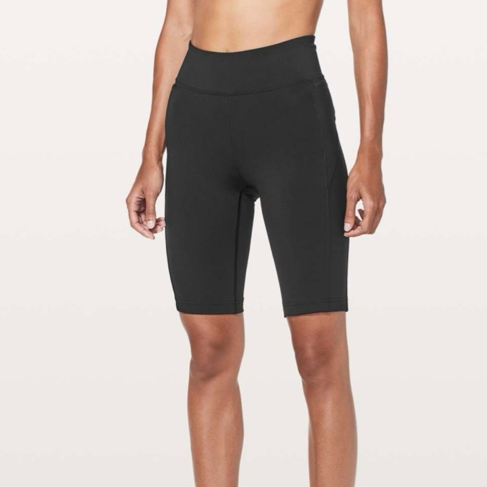 lululemon athletica Black High-Rise Bike Shorts